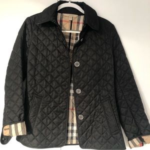 Burberry Brit Black Quilted Coat in S